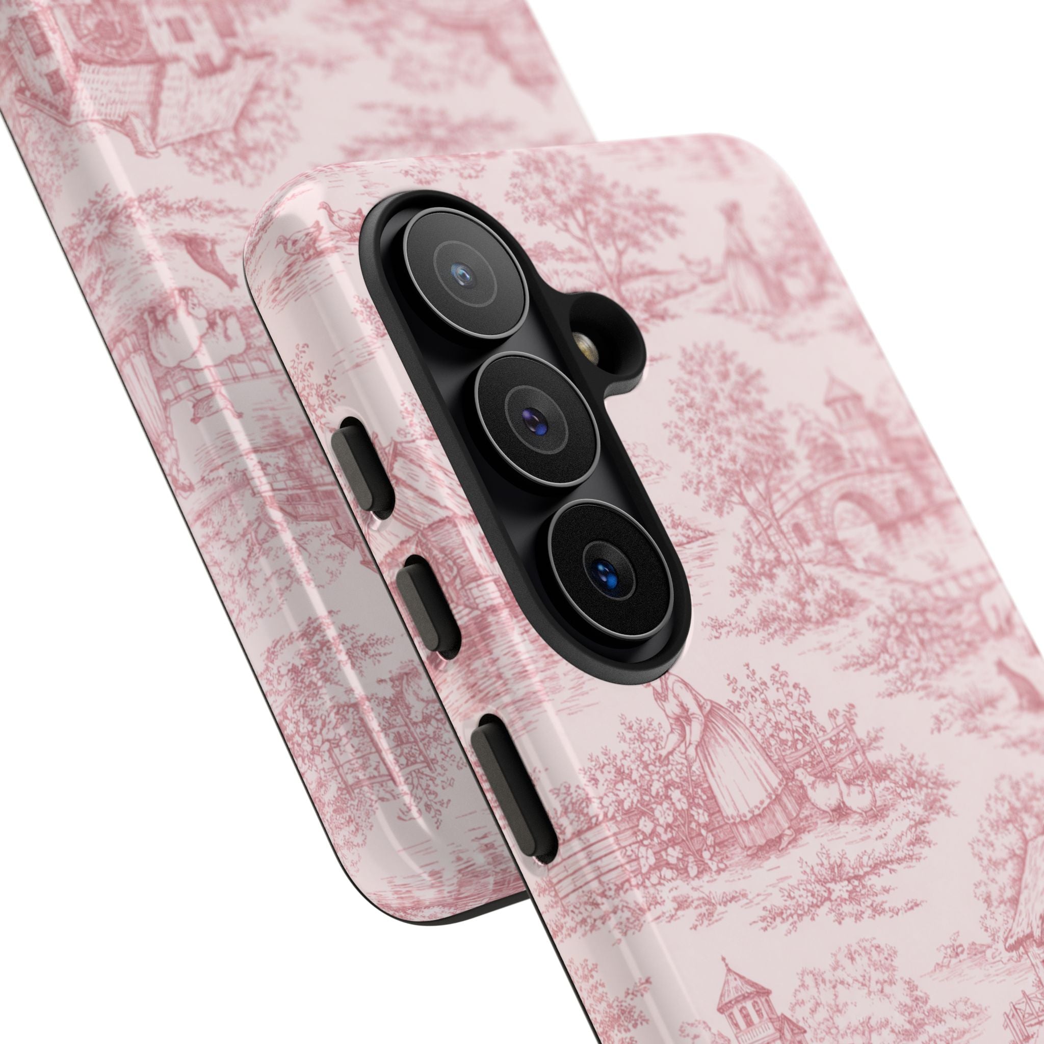 Le Hameau Pink Toile Phone Case — The Queen's Hamlet Pattern Tough Protective Case