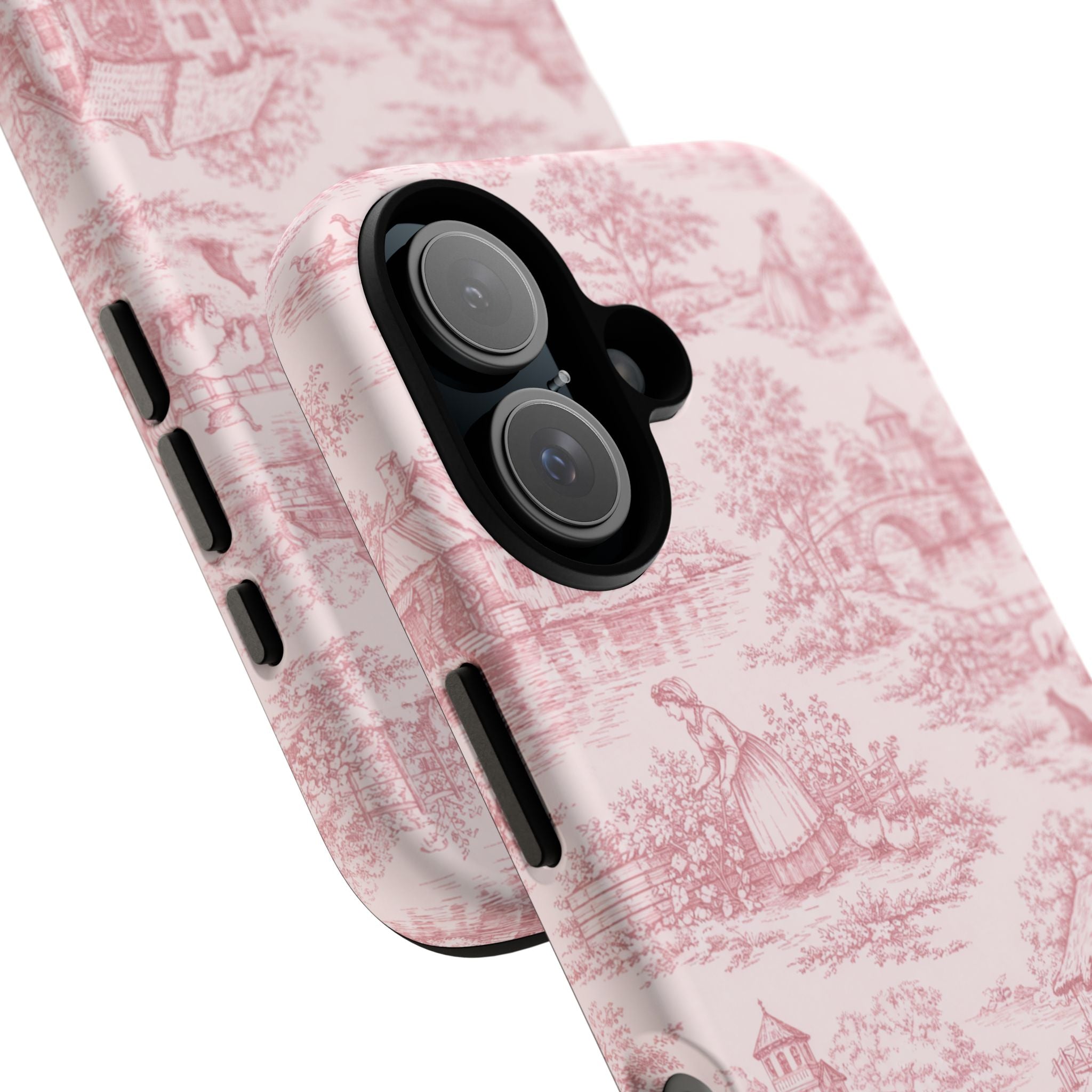 Le Hameau Pink Toile Phone Case — The Queen's Hamlet Pattern Tough Protective Case