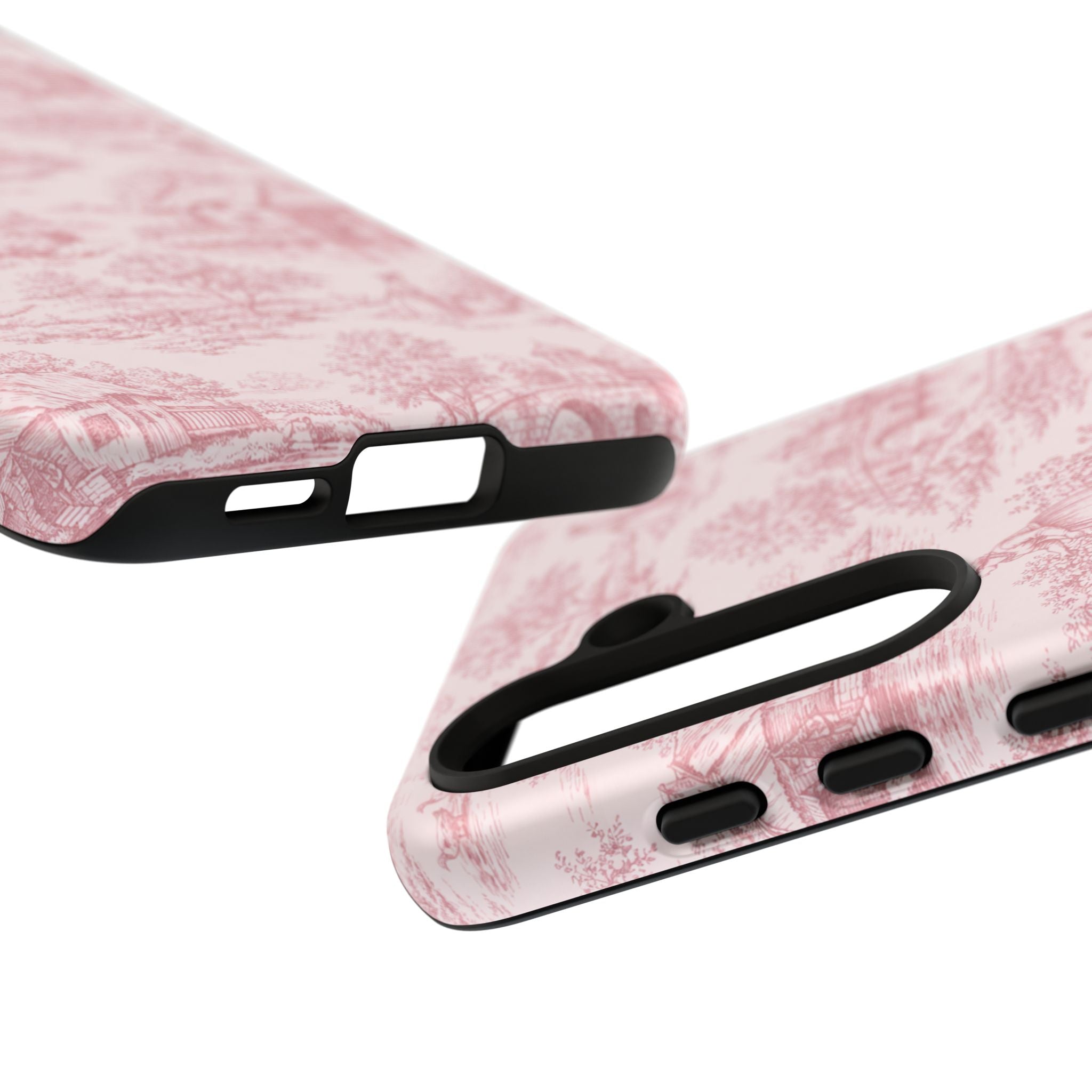 Le Hameau Pink Toile Phone Case — The Queen's Hamlet Pattern Tough Protective Case