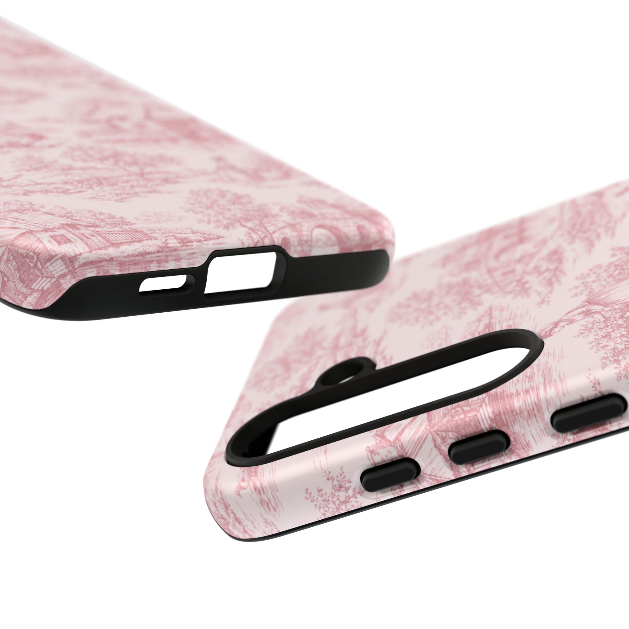 Le Hameau Pink Toile Phone Case — The Queen's Hamlet Pattern Tough Protective Case