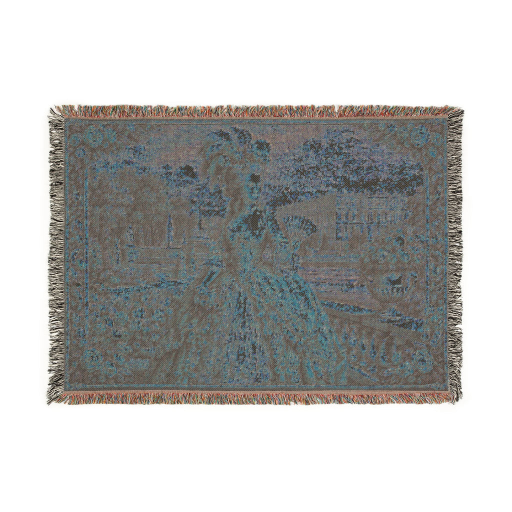 Versailles Tapestry 52 x 37 Woven Blanket | Marie Antoinette Fringe Throw