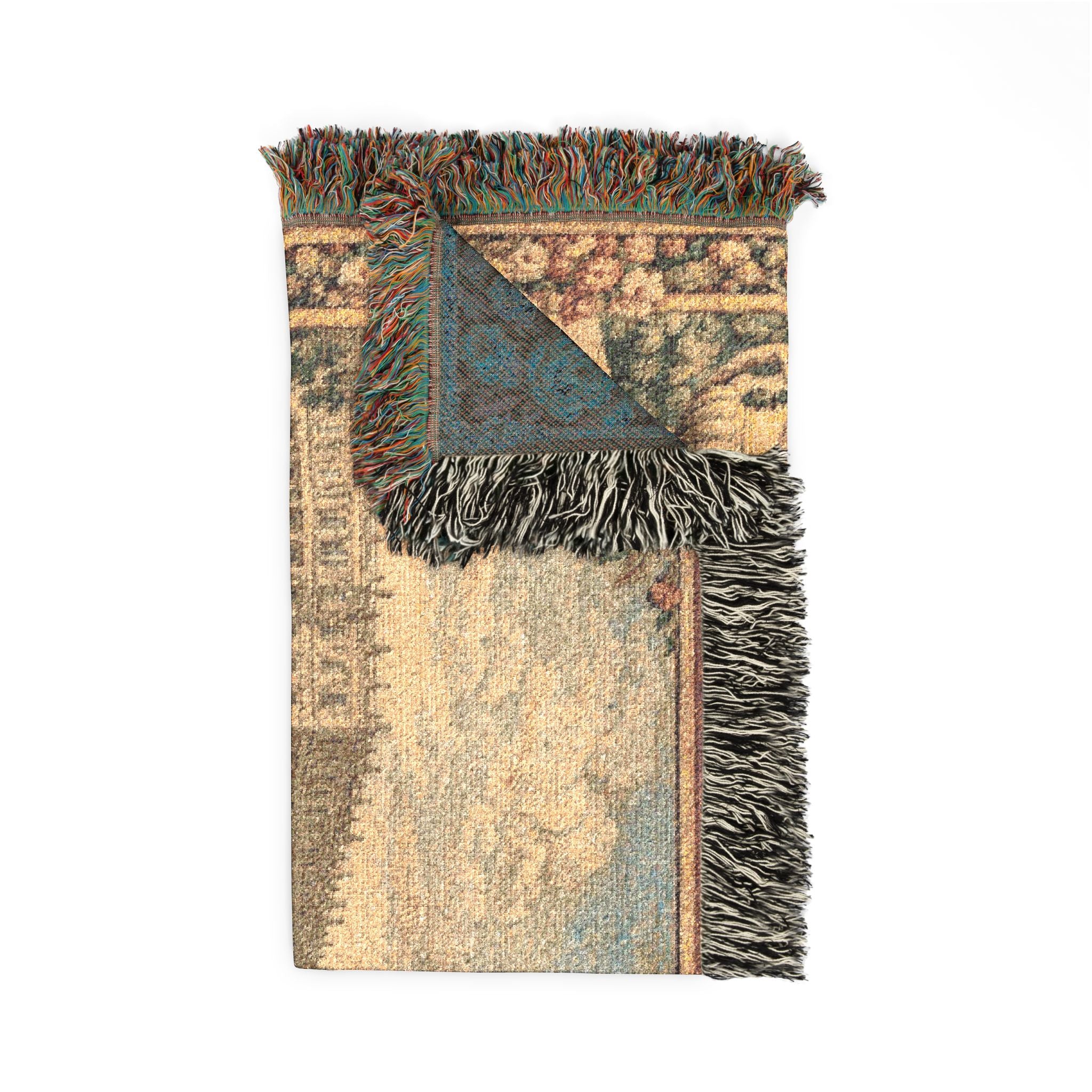 Versailles Tapestry 52 x 37 Woven Blanket | Marie Antoinette Fringe Throw