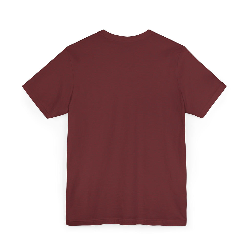 Back of Haughty But Charming Vintage Portrait T-Shirt - Maroon