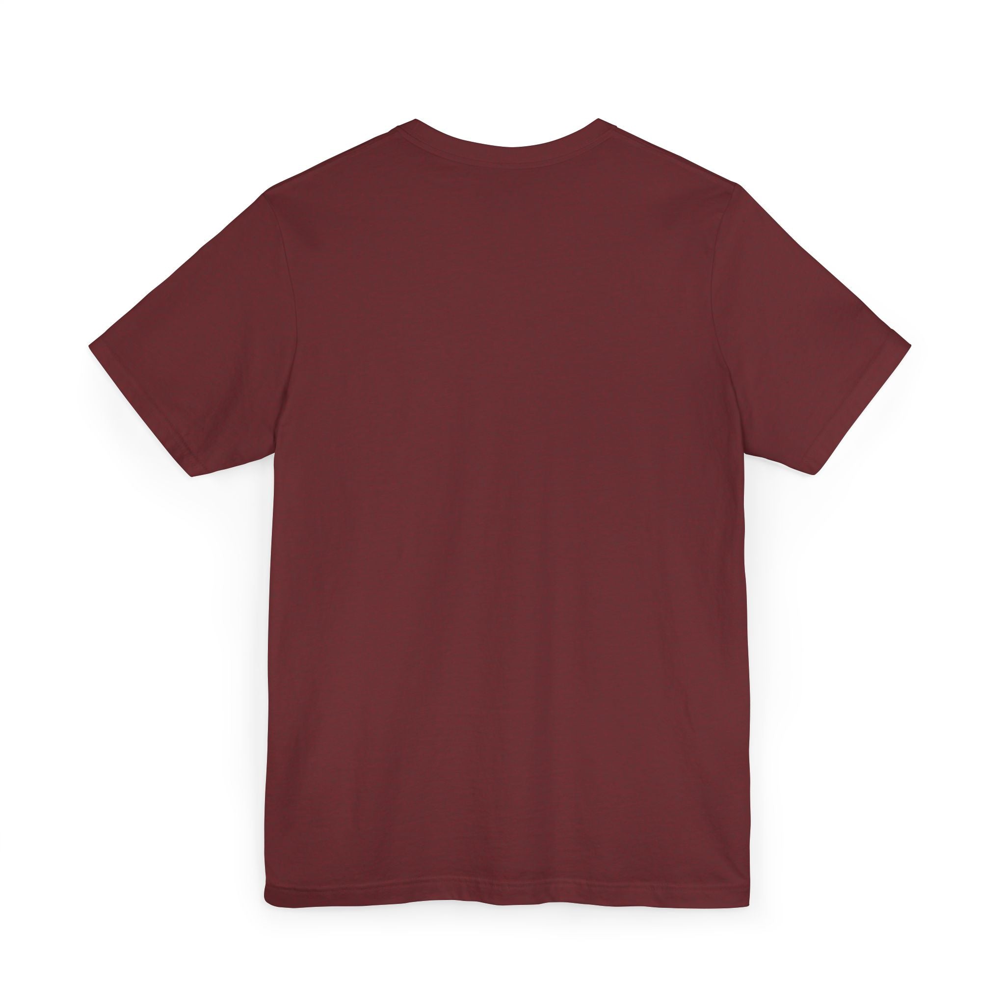 Back of Haughty But Charming Vintage Portrait T-Shirt - Maroon