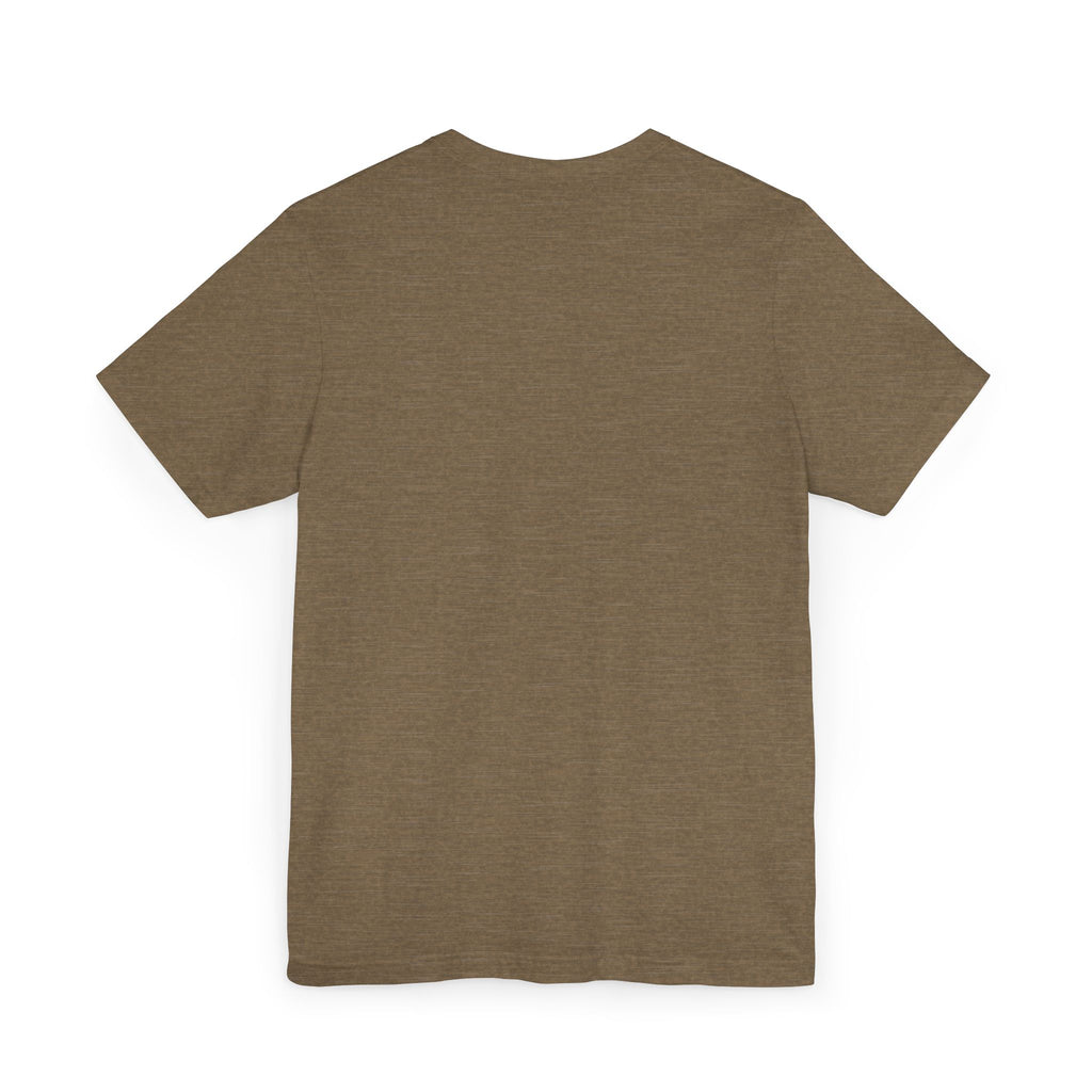 Back view of Heather Haughty But Charming Vintage Portrait T-Shirt