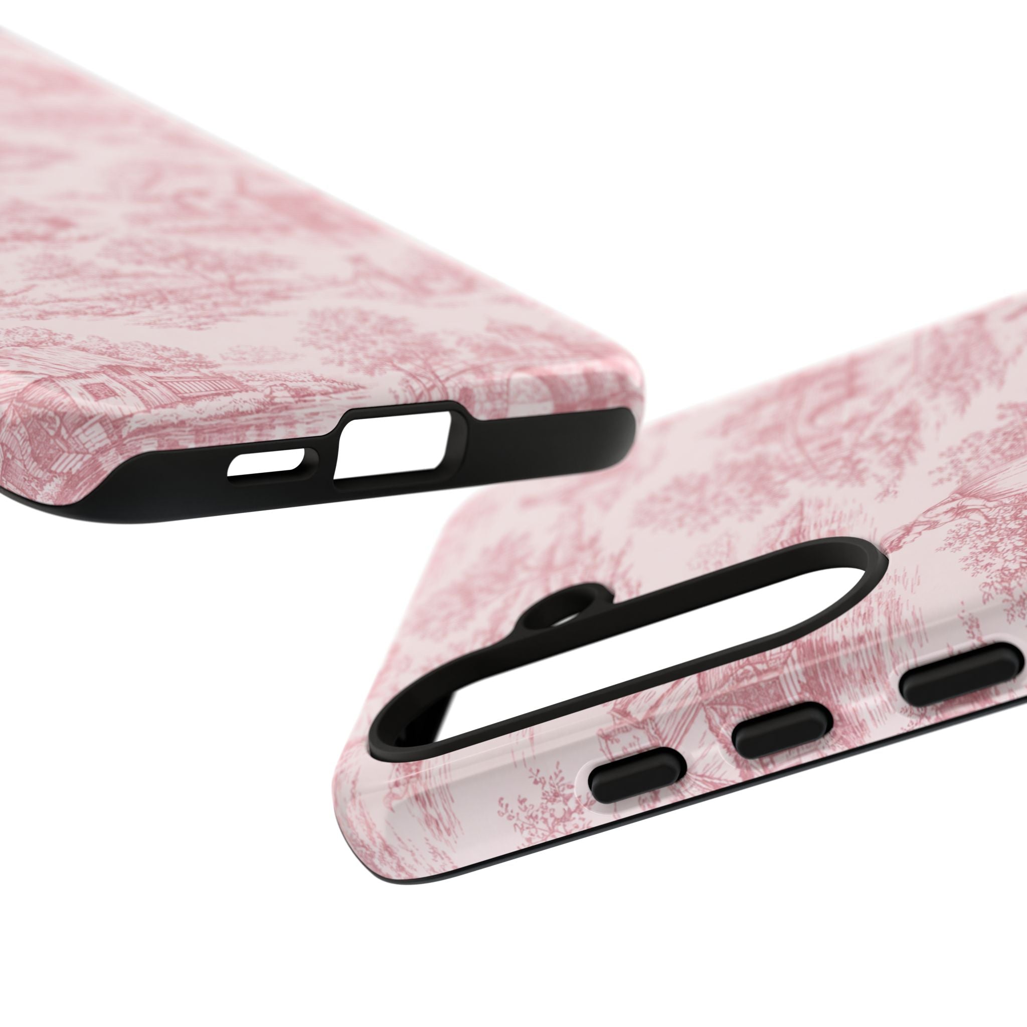 Le Hameau Pink Toile Phone Case — The Queen's Hamlet Pattern Tough Protective Case
