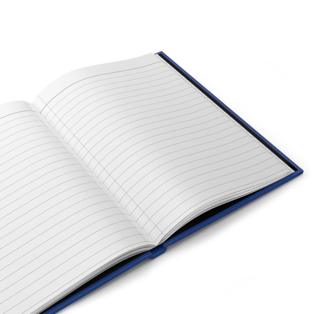 Bonjour Au Revoir Cat Journal | My French Journal Hardcover-Dark Blue