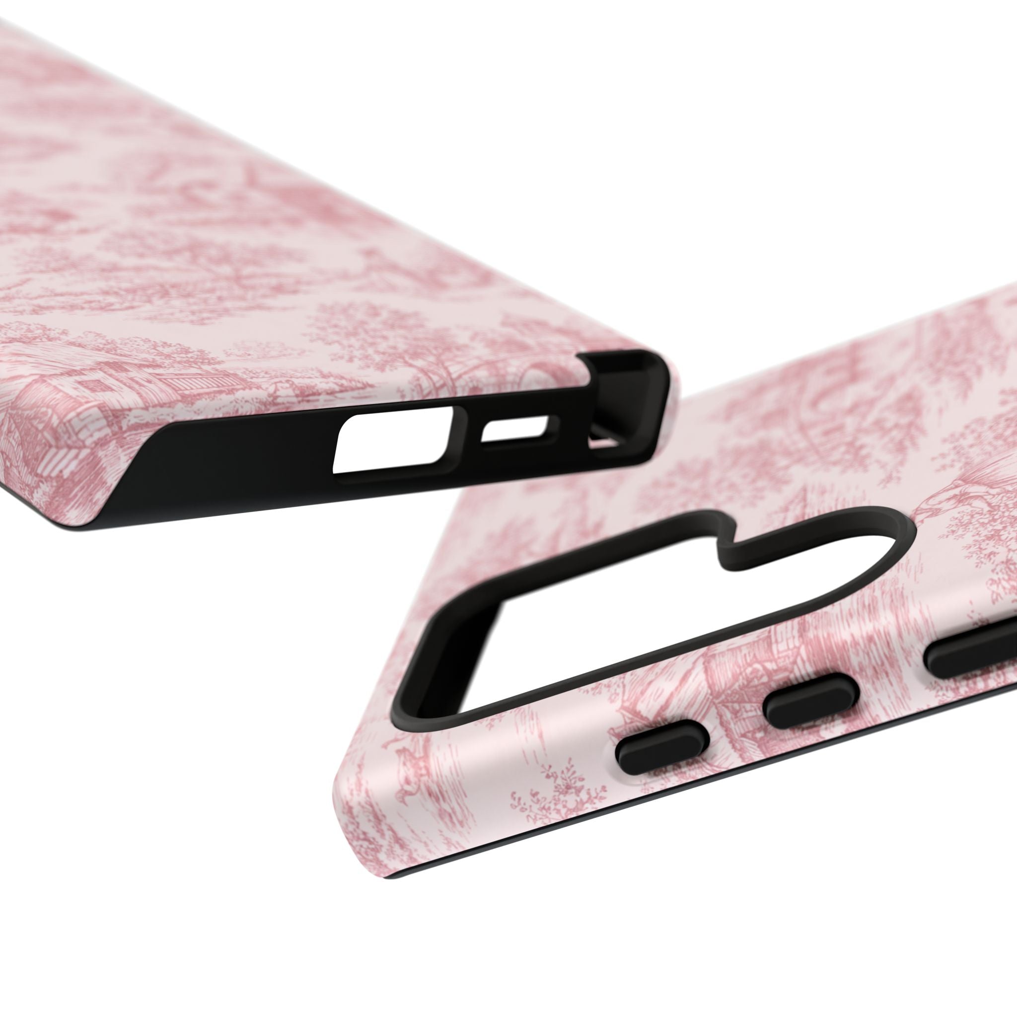 Le Hameau Pink Toile Phone Case — The Queen's Hamlet Pattern Tough Protective Case