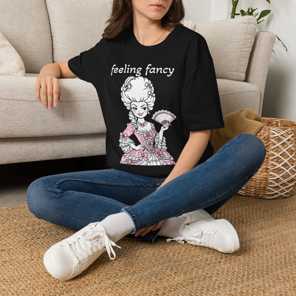 Feeling Fancy T-Shirt — Vintage Rococo Lady Illustration
