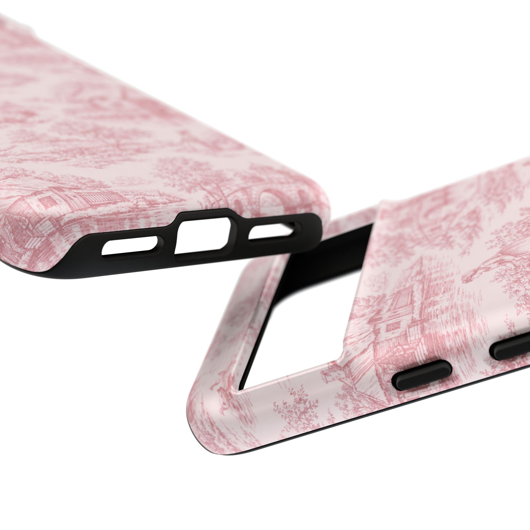 Le Hameau Pink Toile Phone Case — The Queen's Hamlet Pattern Tough Protective Case