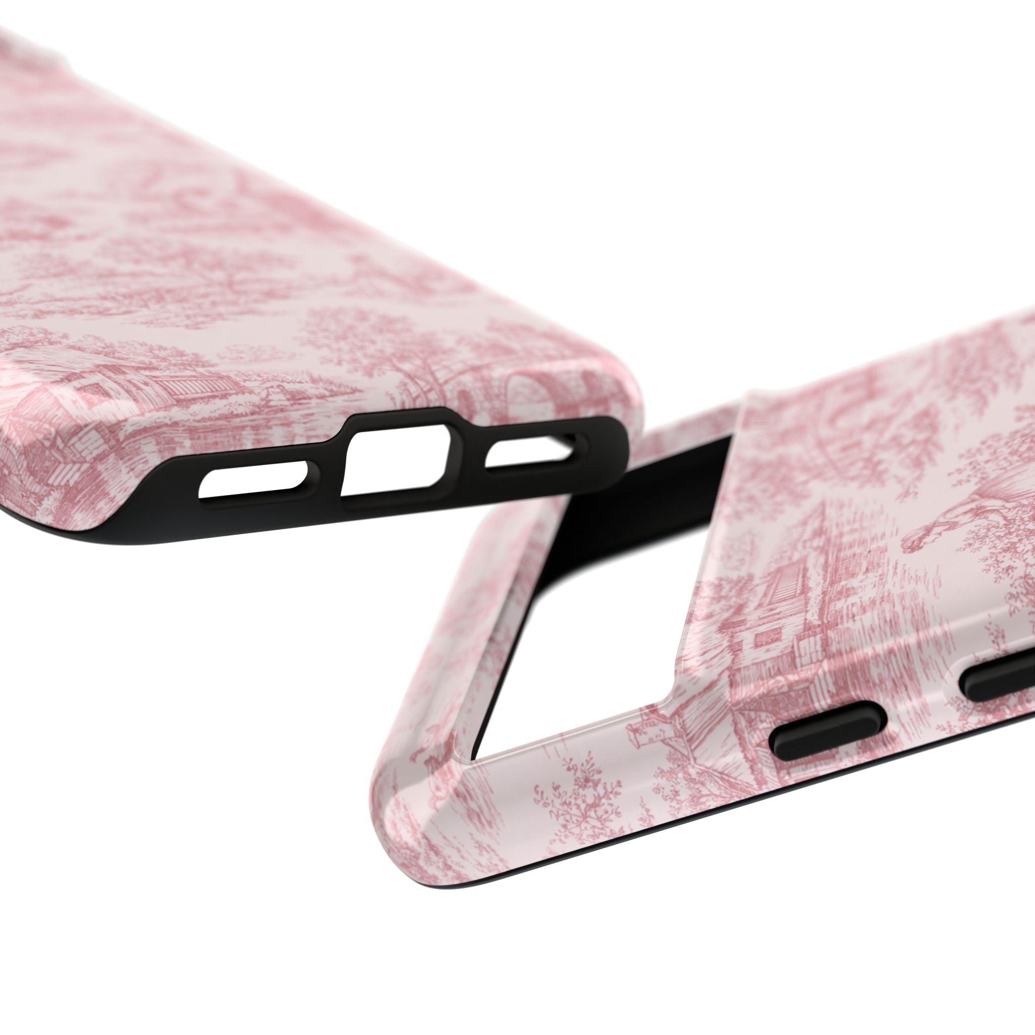 Le Hameau Pink Toile Phone Case — The Queen's Hamlet Pattern Tough Protective Case