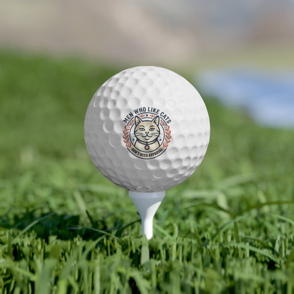 Golf Balls, 6pcs | Men Who Like Cats