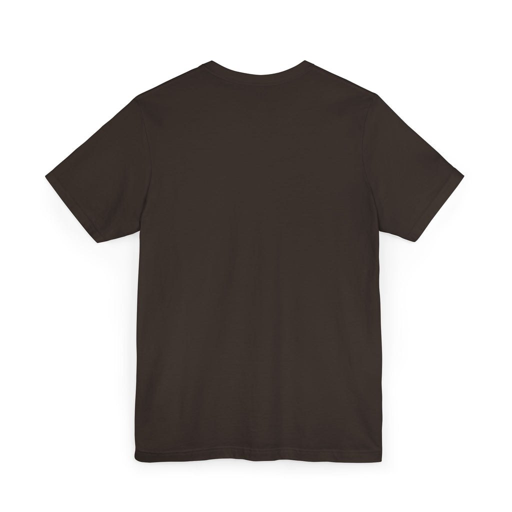 Back view Dark Brown Haughty But Charming Vintage Portrait T-Shirt