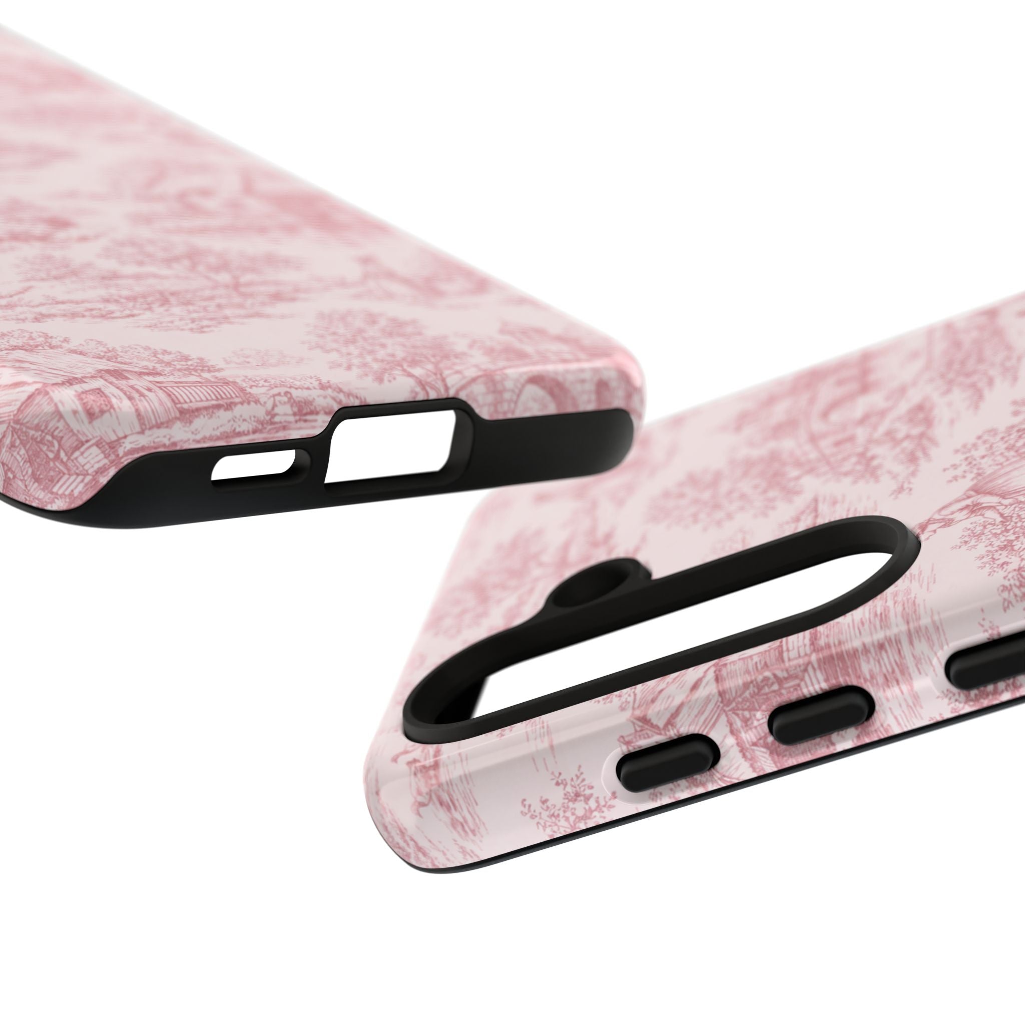 Le Hameau Pink Toile Phone Case — The Queen's Hamlet Pattern Tough Protective Case