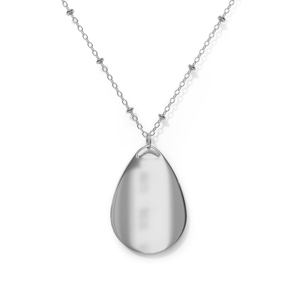 Oval Portrait Necklace — Marie Antoinette Teardrop Pendant