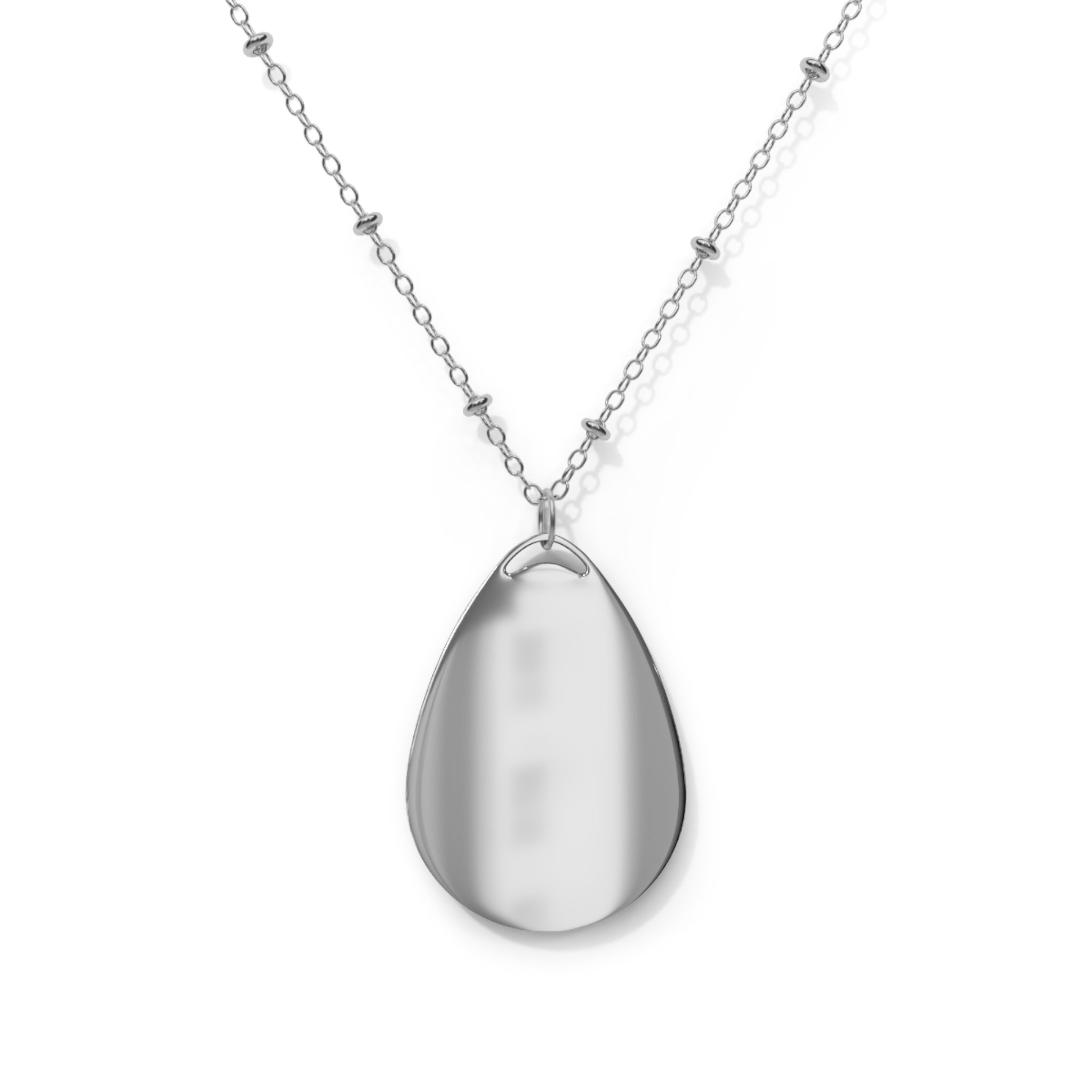 Oval Portrait Necklace — Marie Antoinette Teardrop Pendant
