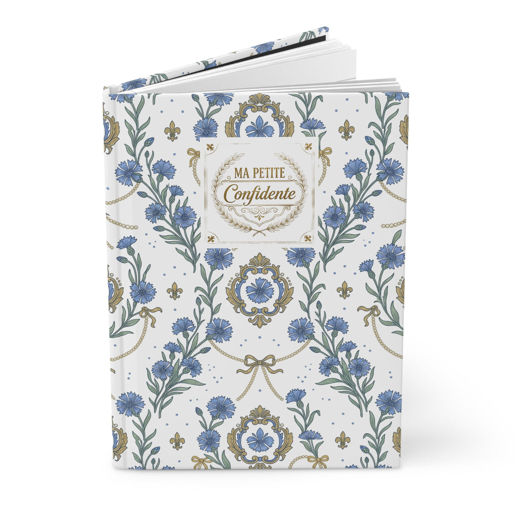 "Ma Petite Confidente" Cornflowers & Pearls Notebook