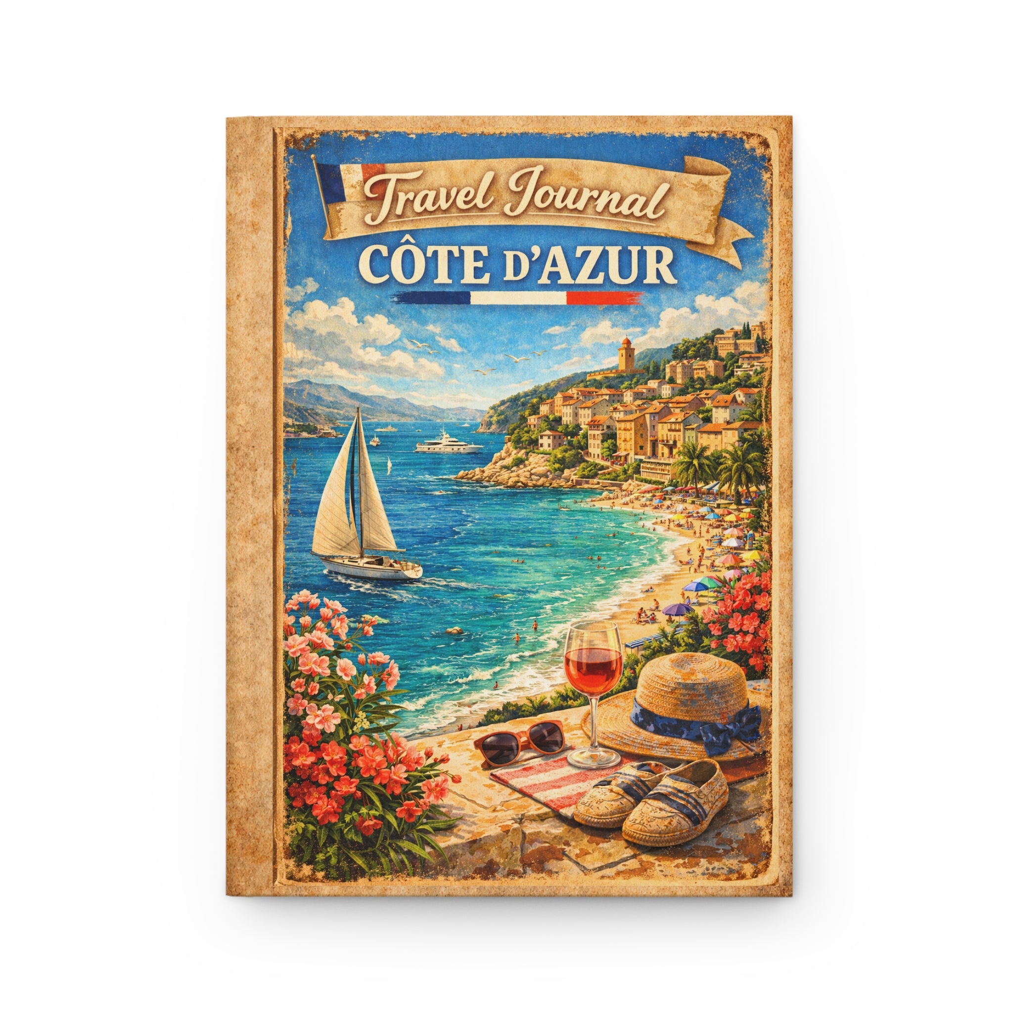 Cote D'Azur Travel Journal Hardcover