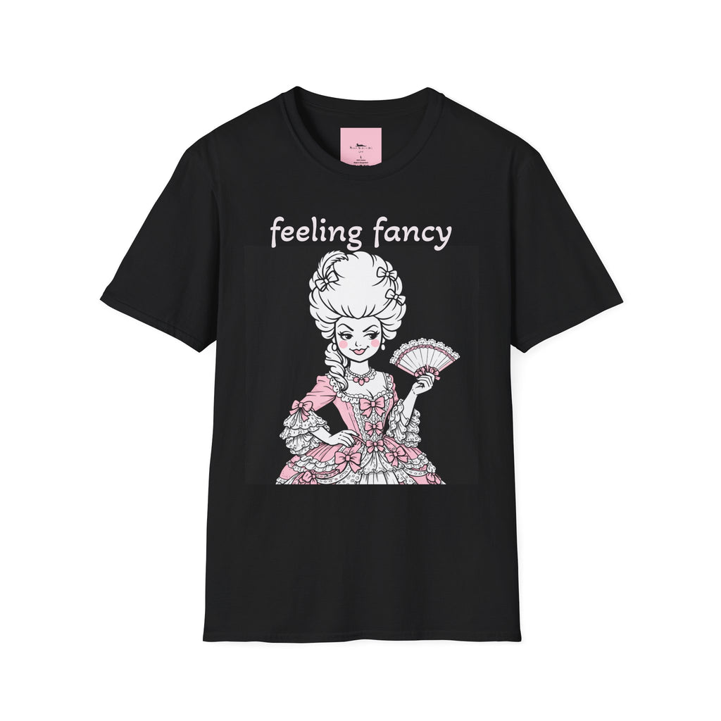 Feeling Fancy T-Shirt — Vintage Rococo Lady Illustration