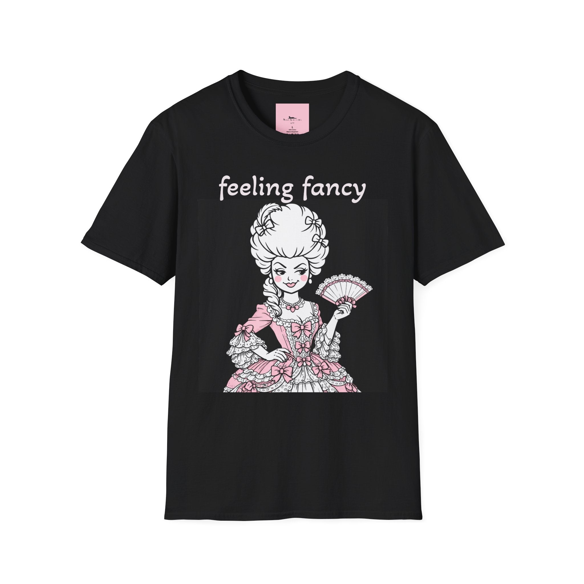 Feeling Fancy T-Shirt — Vintage Rococo Lady Illustration