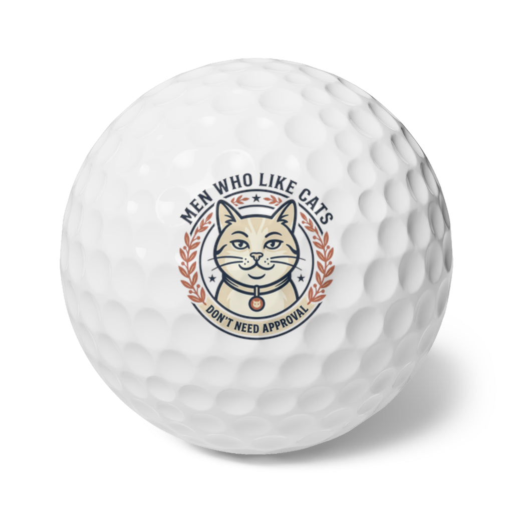 Golf Balls, 6pcs | Men Who Like Cats