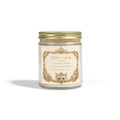 Keep Calm Cat Candle — Coconut Apricot Wax Scented Jar (9oz) Eco-friendly, non-toxic coconut apricot wax with cotton wick; no lead, plastics, parabens, synthetic dyes, or phthalates.