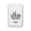 Paris Skyline Vegan MagSafe Wallet — Minimal Travel Cardholder