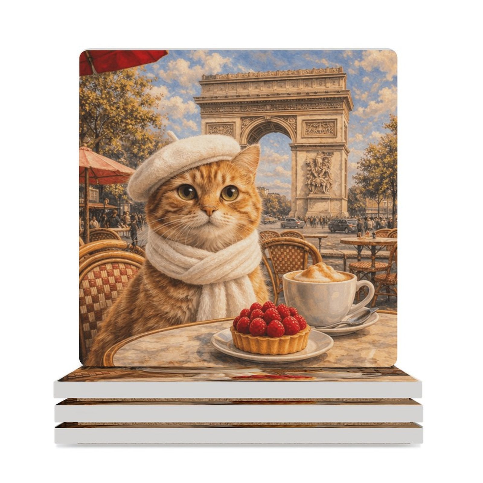 *COMING SOON* Set of 4 Coasters - Purris & Pastries